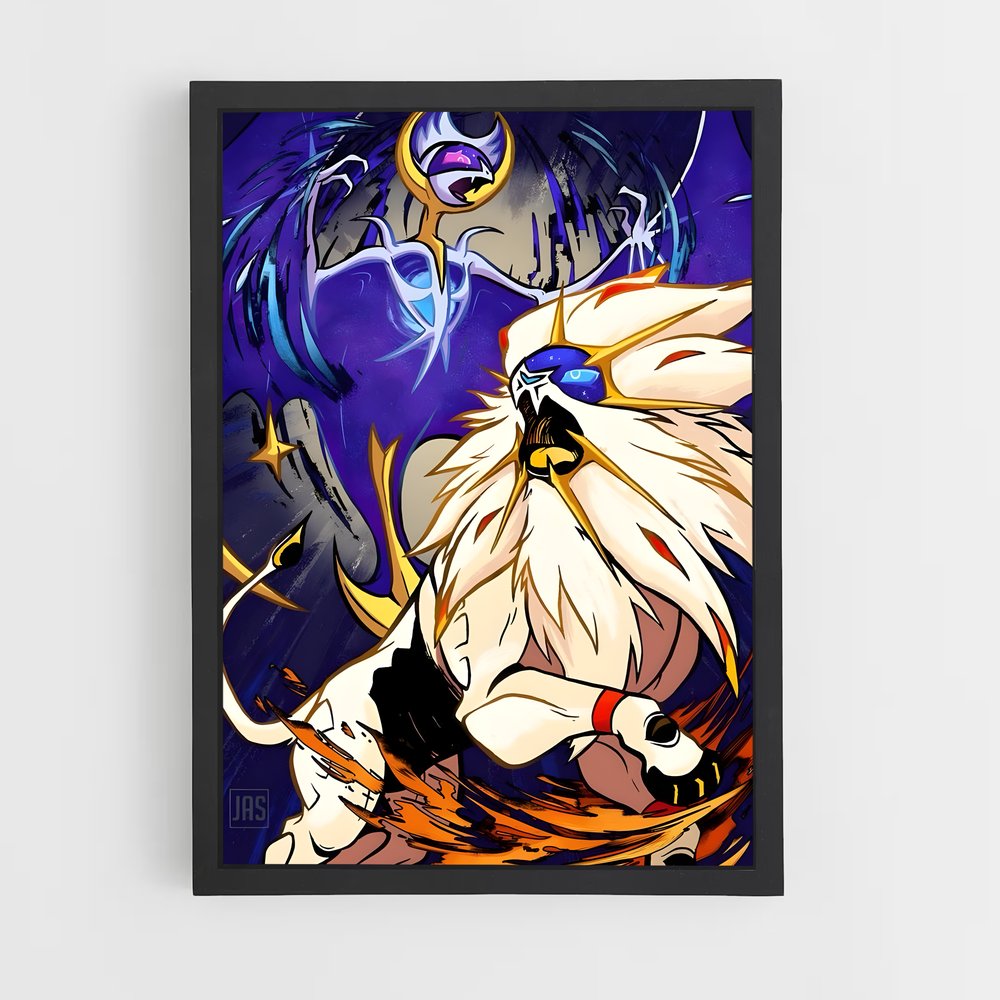 Poster Le Grand Félin – affiche Pokemon (vue 2)