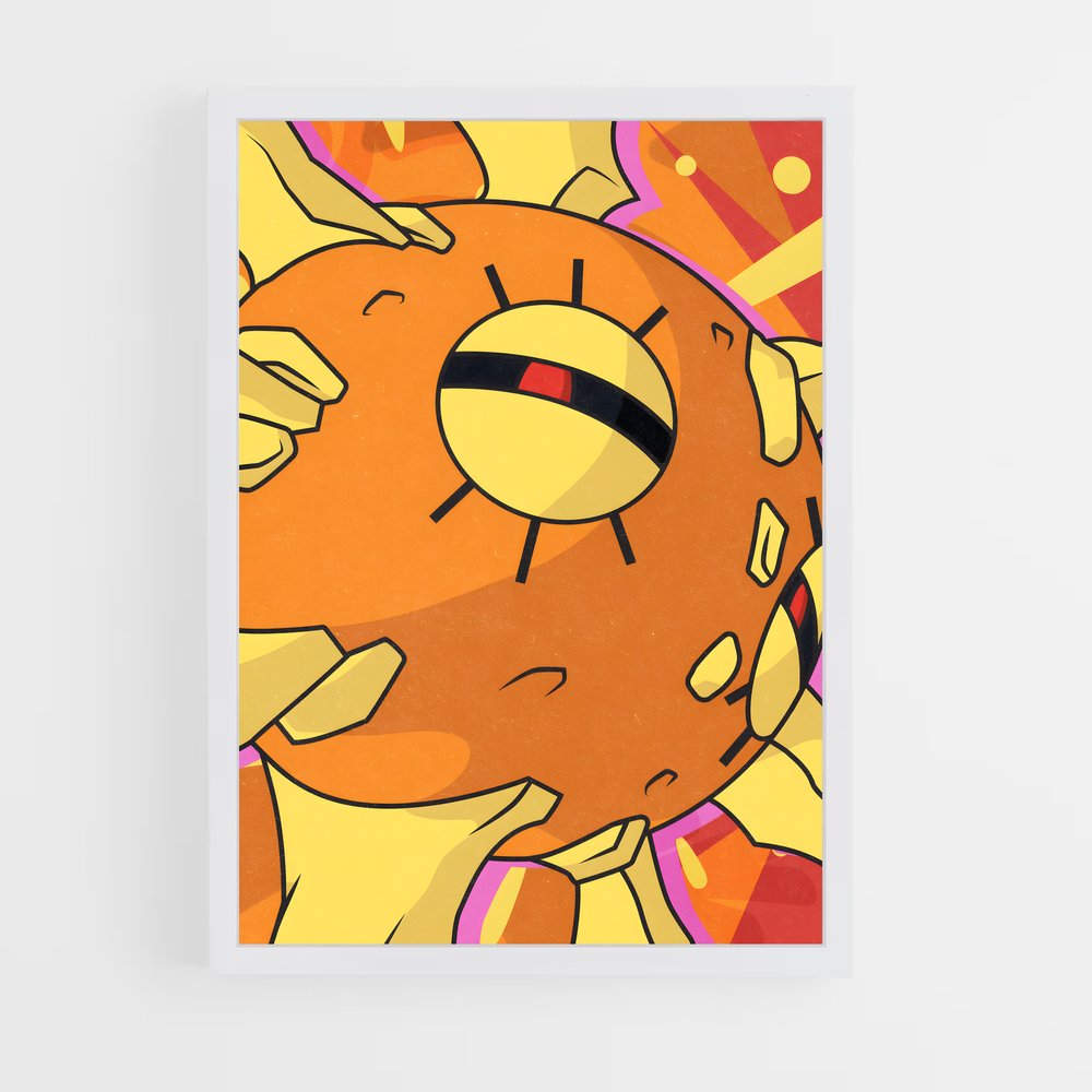 Poster Solrock contagieux – affiche Pokemon (vue 3)