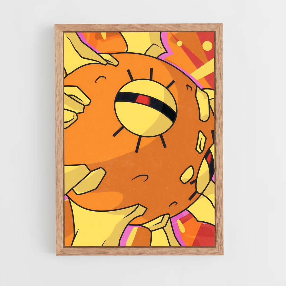 Poster Solrock contagieux – affiche Pokemon (vue 4)