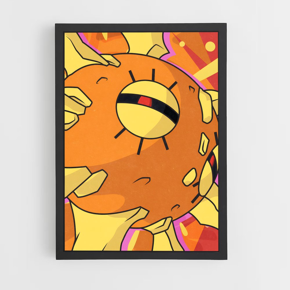 Poster Solrock contagieux – affiche Pokemon (vue 2)