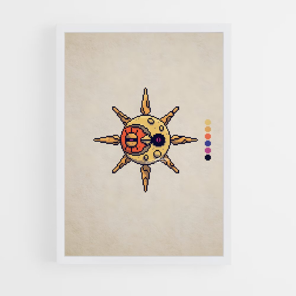 Poster Pixel Solstice – affiche Pokemon (vue 3)