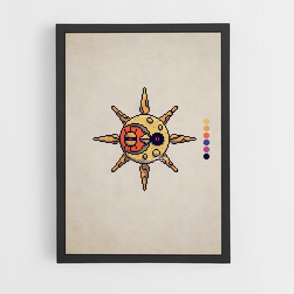 Poster Pixel Solstice – affiche Pokemon (vue 2)