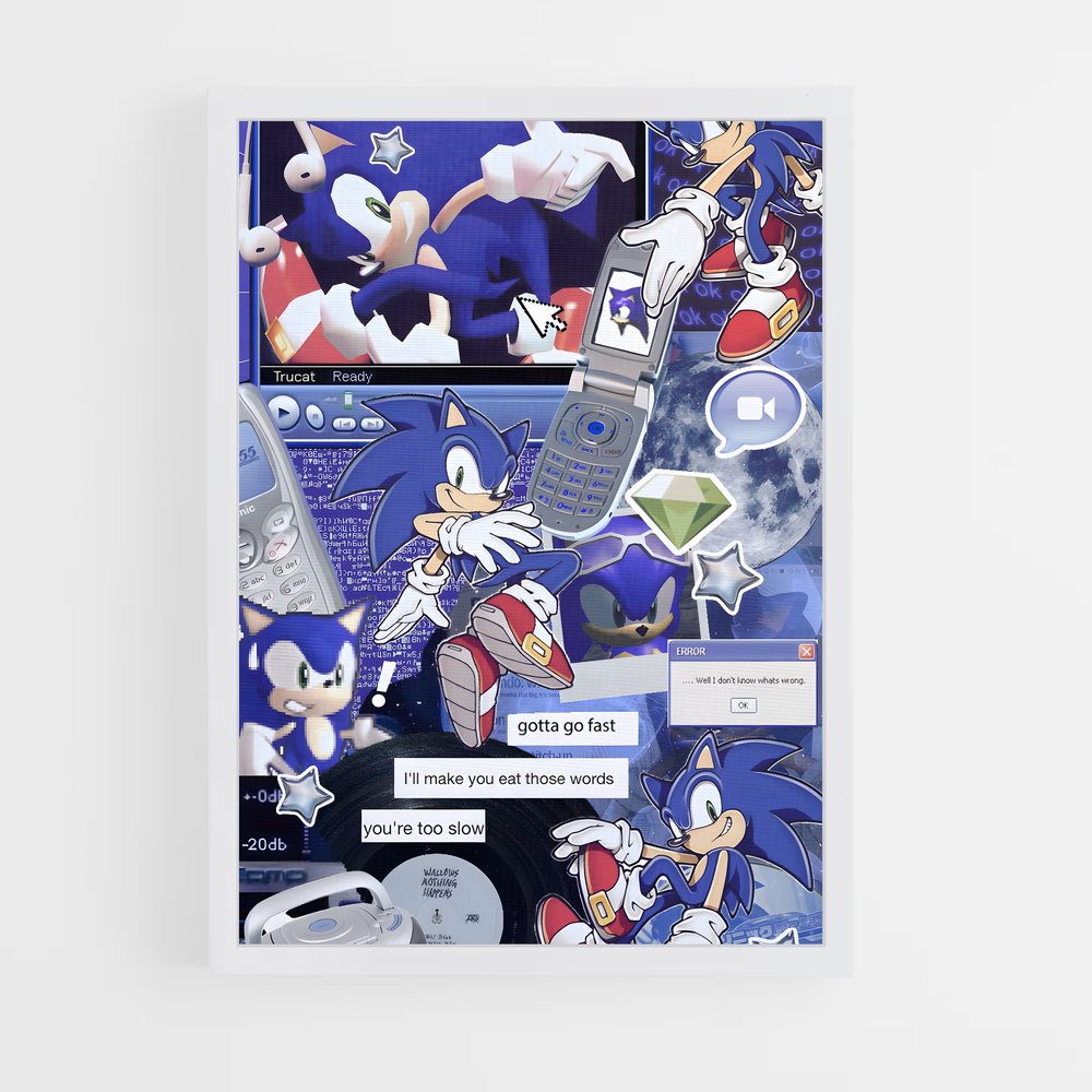 Poster Sonic Speedster (vue 3)