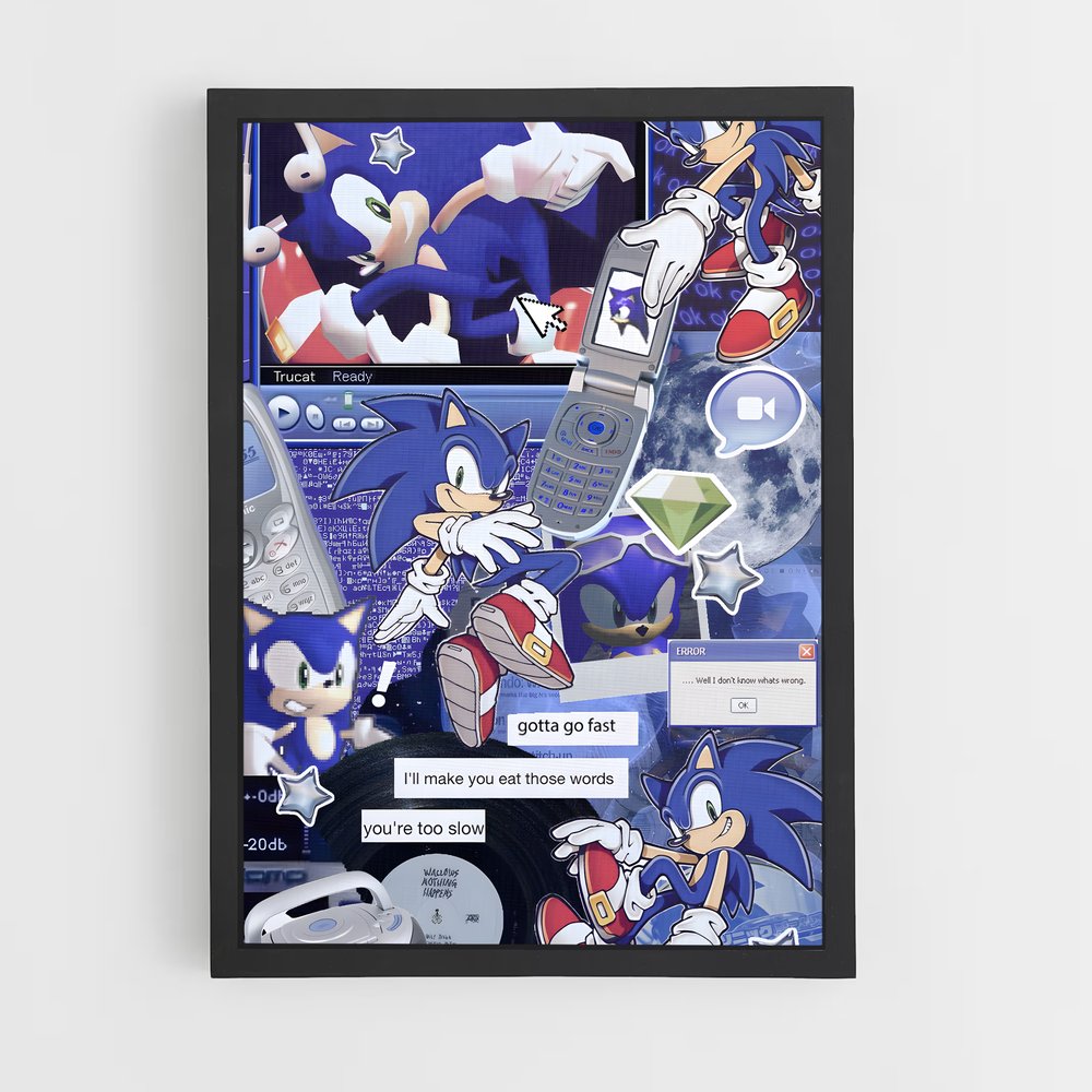 Poster Sonic Speedster (vue 2)