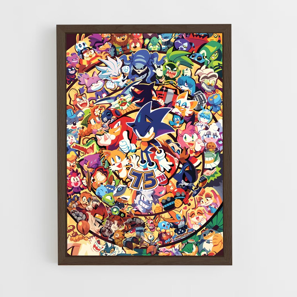 Poster Sonic Vitesse hérisson (vue 5)