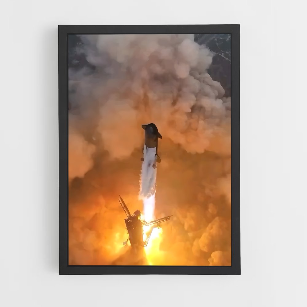 Poster Lancement Interstellaire – affiche Missions spatiales (vue 2)