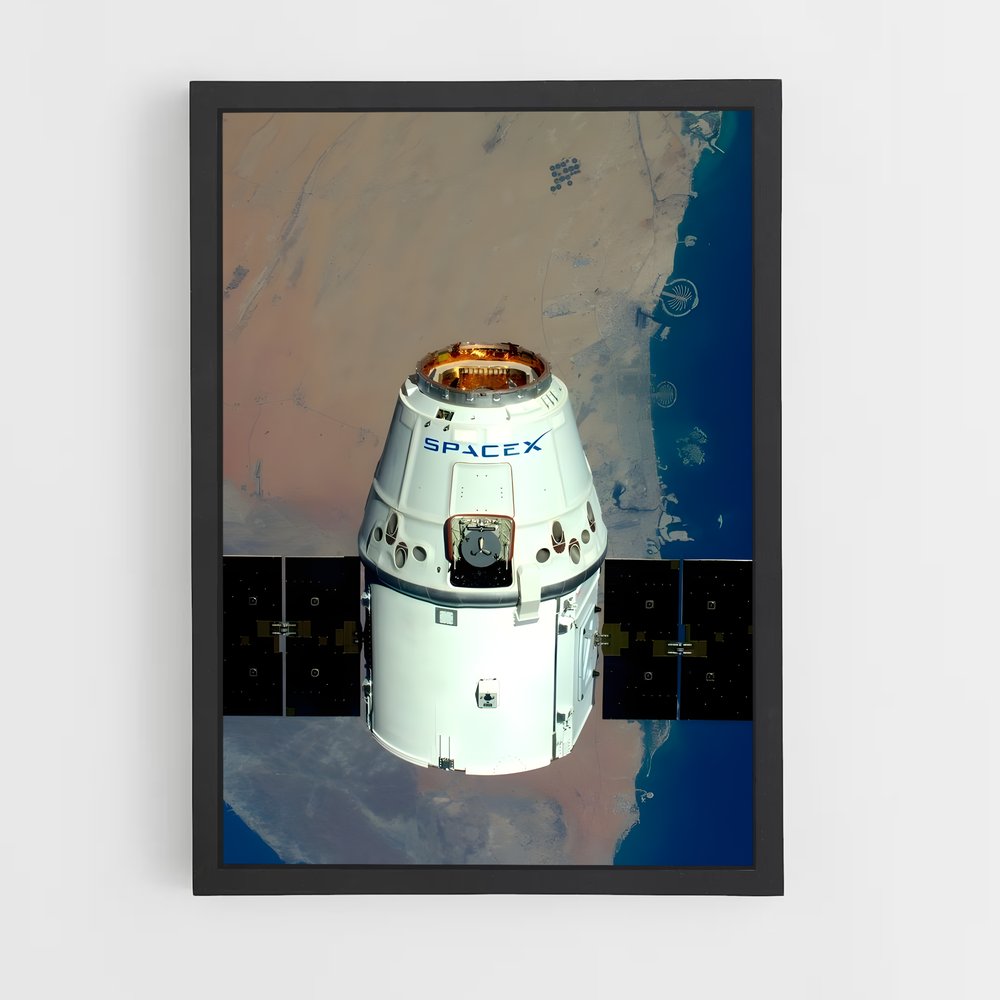 Poster fascinant de Spacex – affiche Missions spatiales (vue 2)