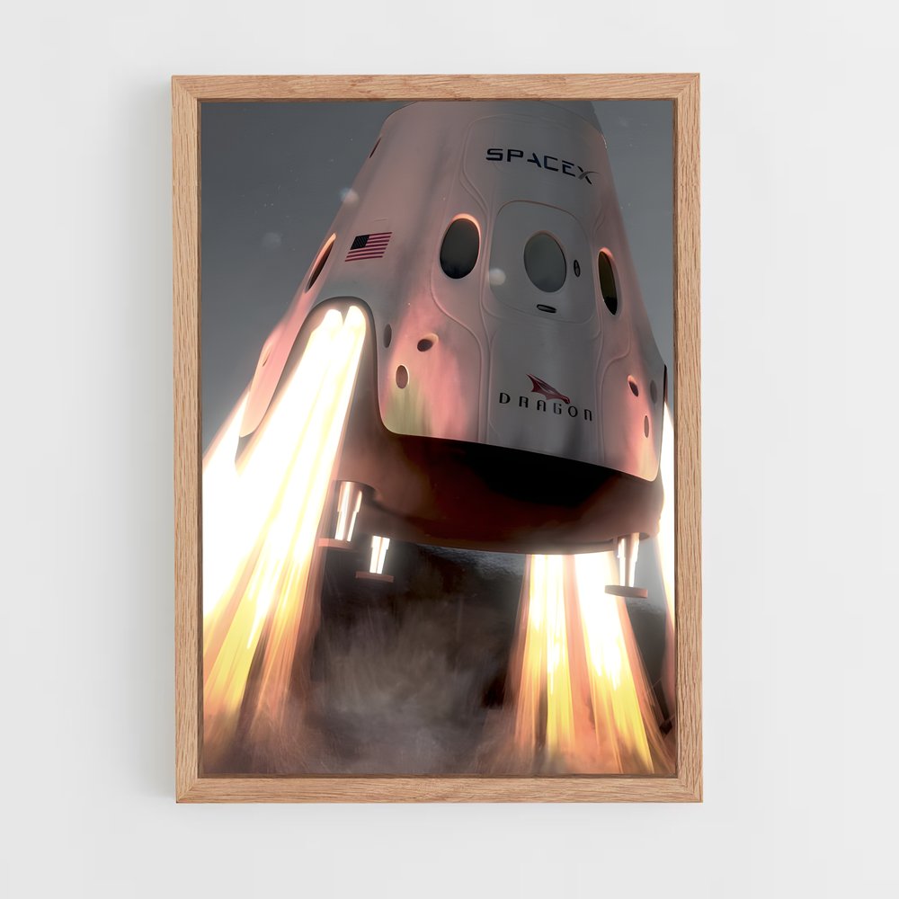Poster captivant de Spacex – affiche Missions spatiales (vue 4)