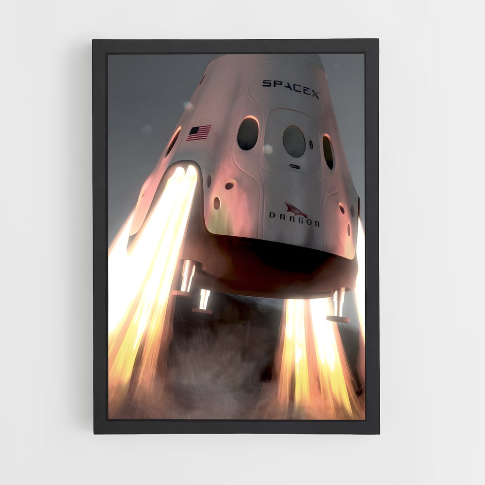 Poster captivant de Spacex – affiche Missions spatiales (vue 2)