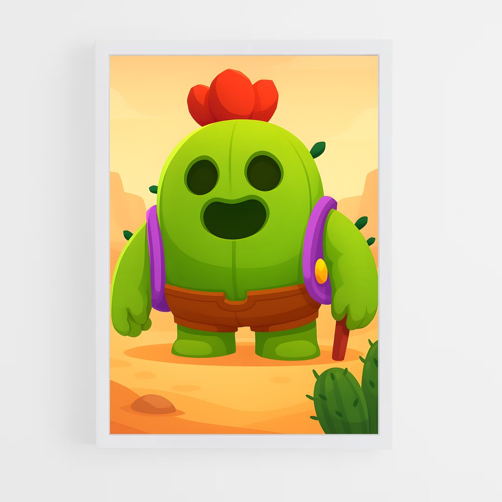 Poster Capitaine Écarlate – affiche Brawl Star (vue 3)