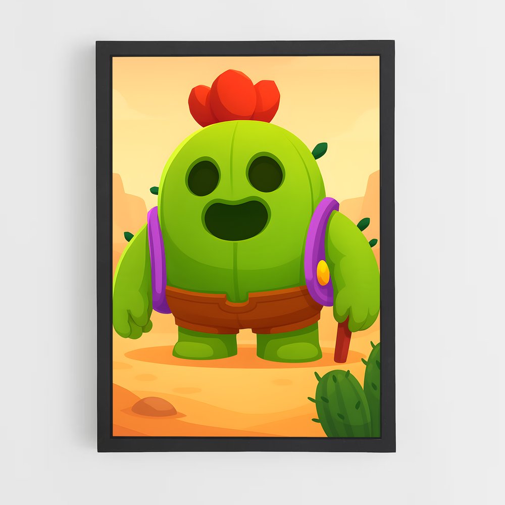 Poster Capitaine Écarlate – affiche Brawl Star (vue 2)