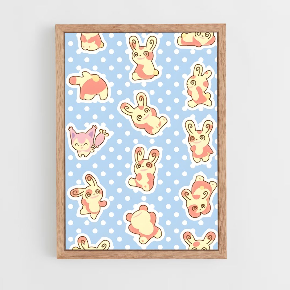 Poster Lapinou Chic – affiche Pokemon (vue 4)