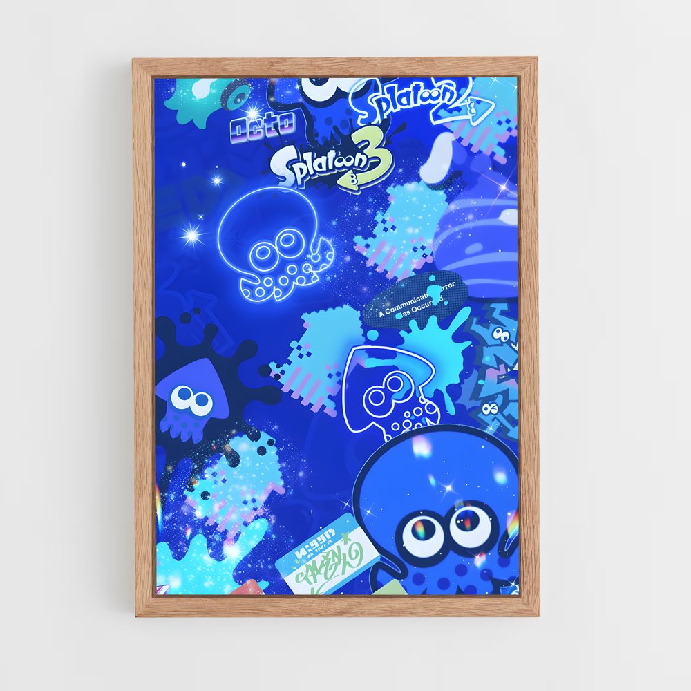 Poster Splash Party – affiche Splatoon (vue 4)