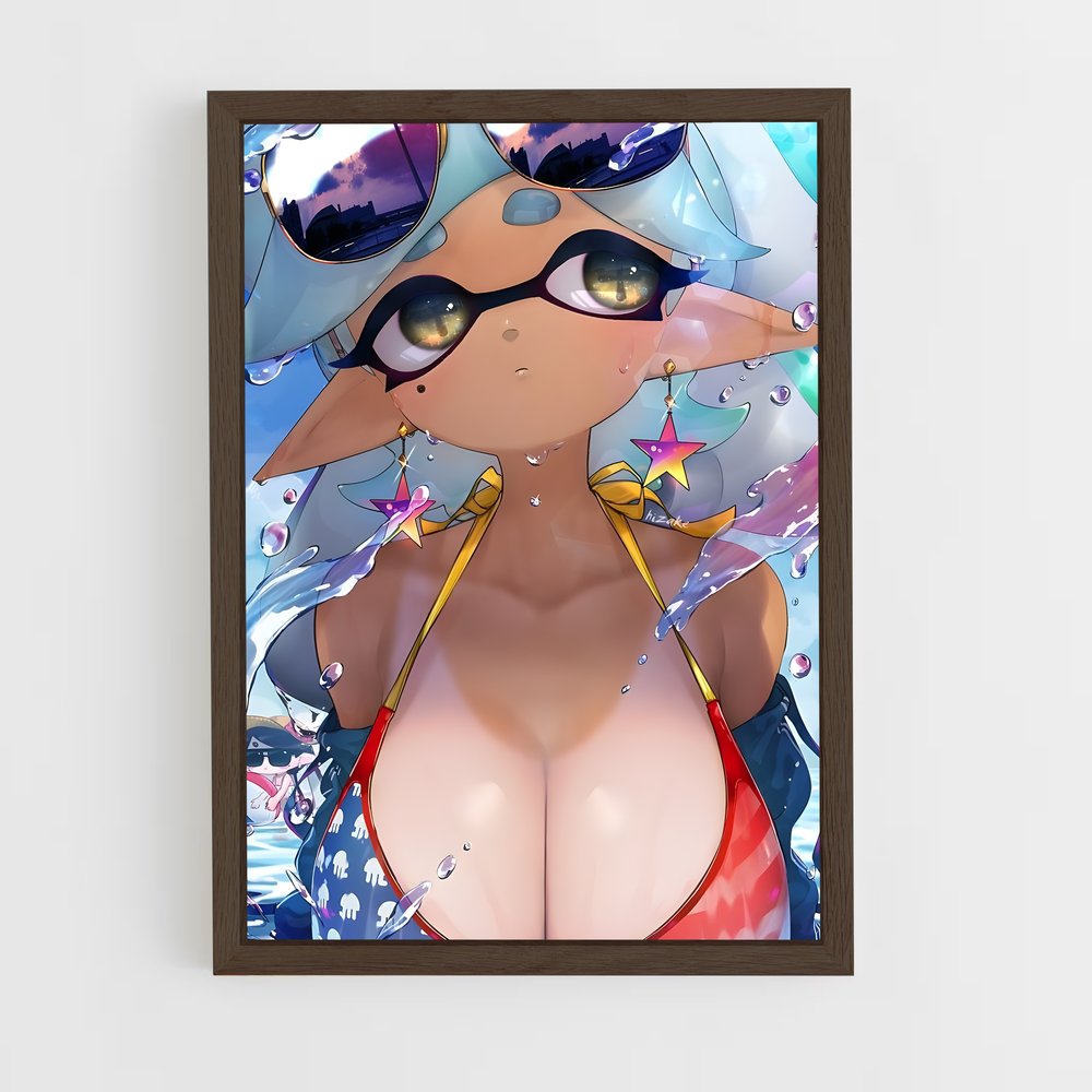 Poster Inked Summer Vibes – affiche Splatoon (vue 5)