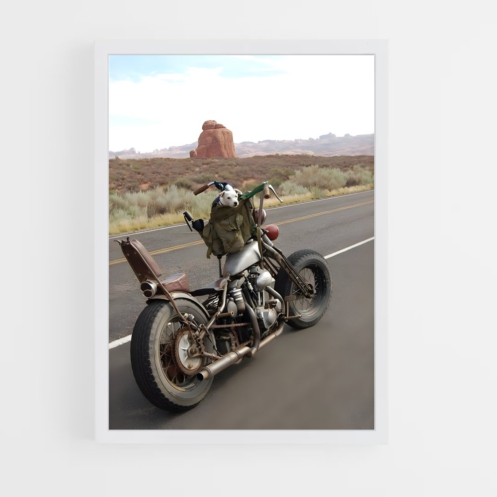 Poster Route du Motard – affiche Harley-Davidson (vue 3)