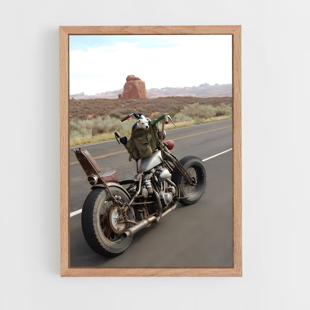 Poster Route du Motard – affiche Harley-Davidson (vue 4)