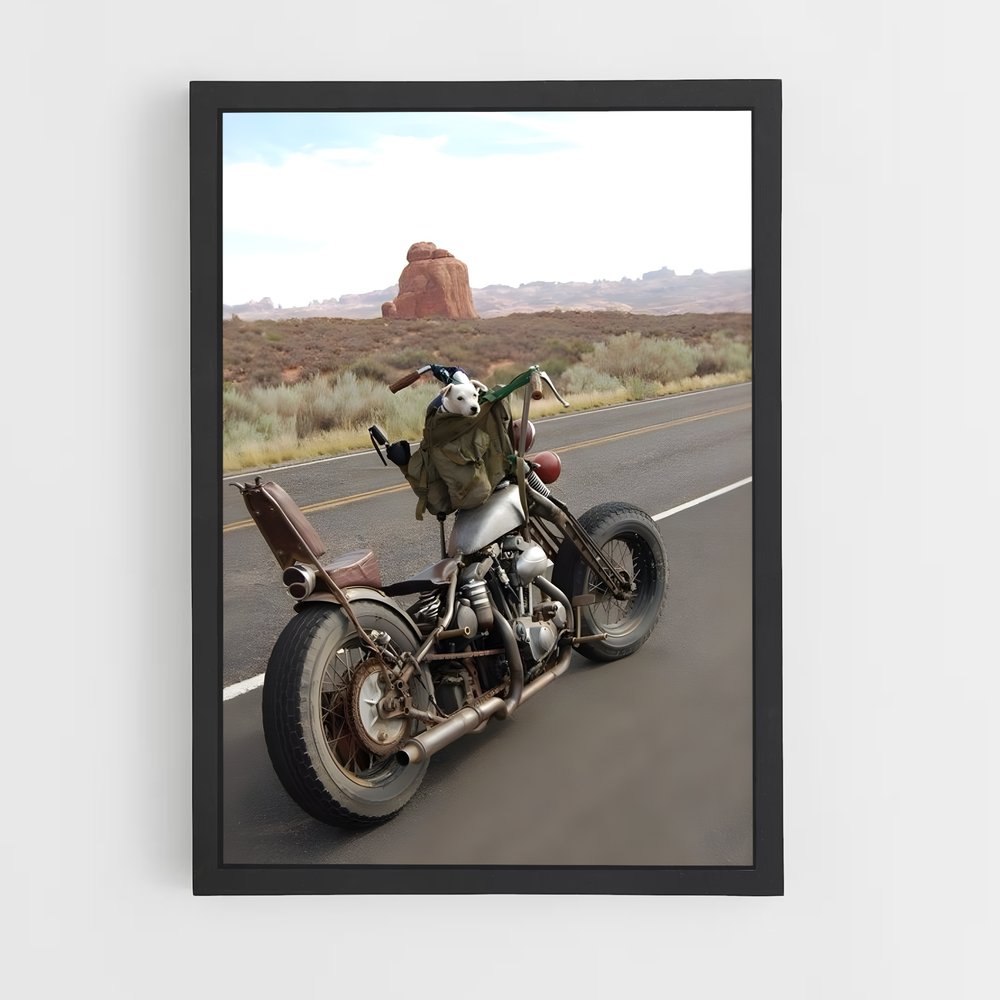 Poster Route du Motard – affiche Harley-Davidson (vue 2)