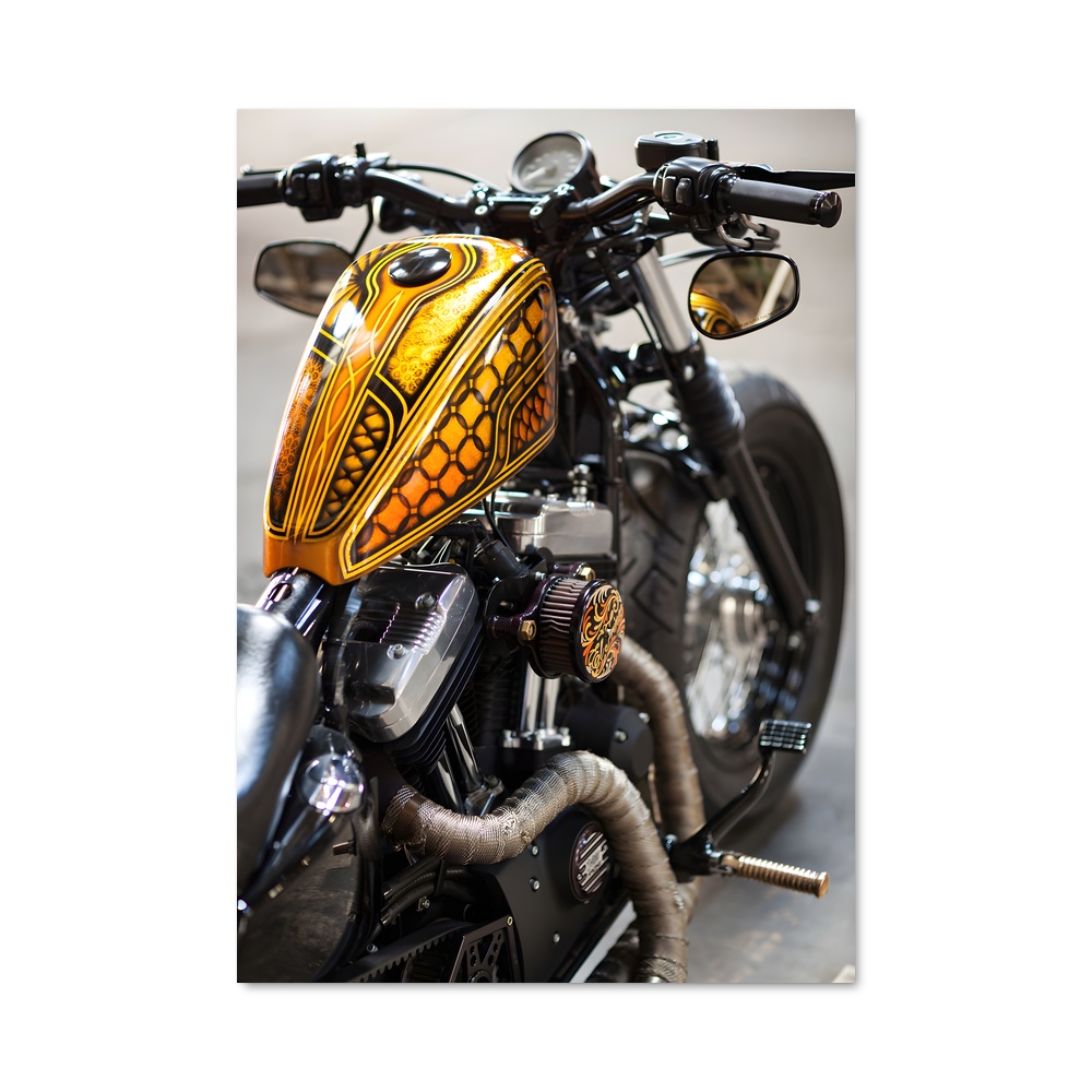 Poster Motard Énergique