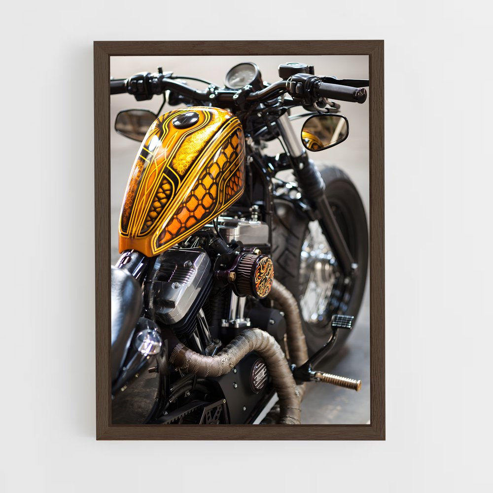Poster Motard Énergique – affiche Harley-Davidson (vue 5)