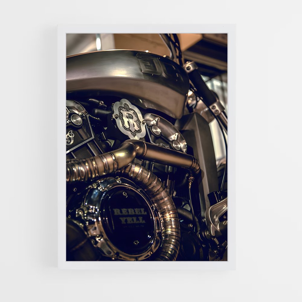 Poster Moteur de Springfield – affiche Indian Motorcycle (vue 3)