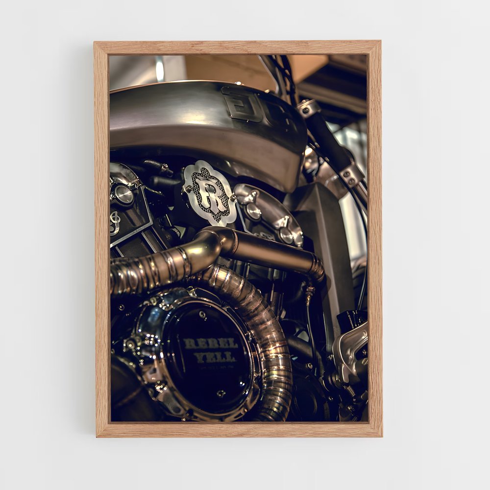 Poster Moteur de Springfield – affiche Indian Motorcycle (vue 4)