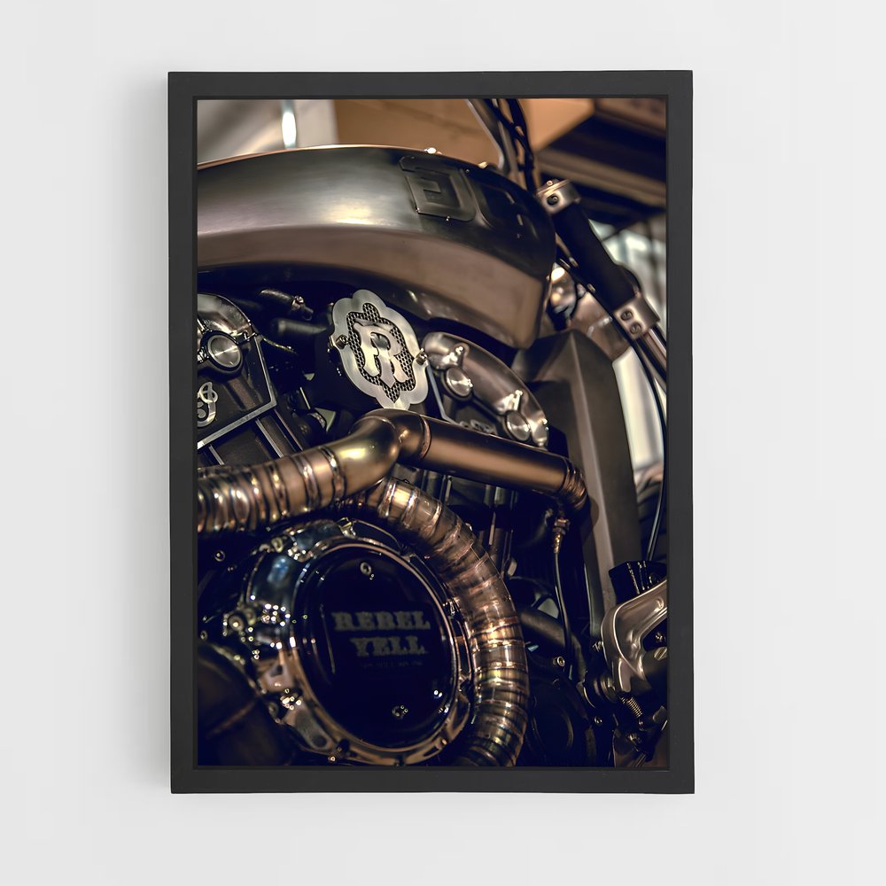 Poster Moteur de Springfield – affiche Indian Motorcycle (vue 2)