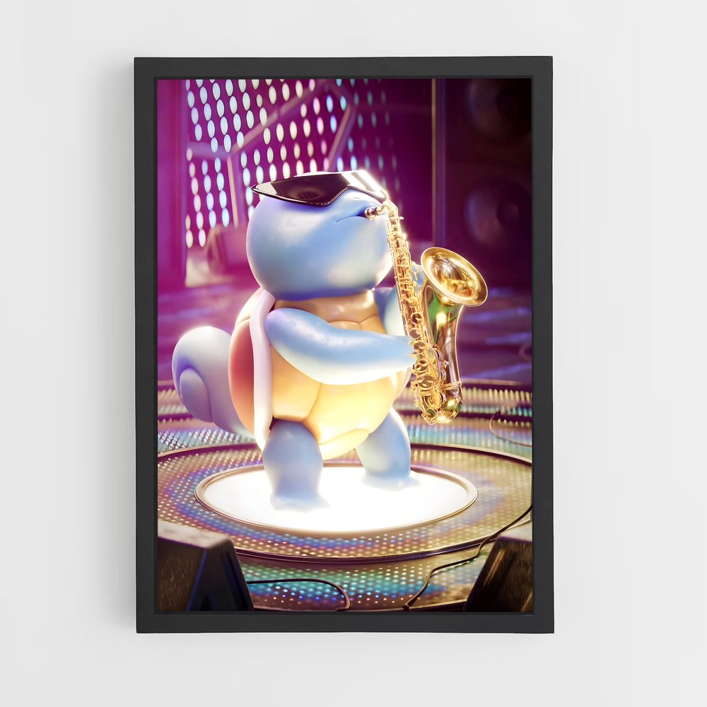 Poster Squirtle Jazzman – affiche Pokemon (vue 2)