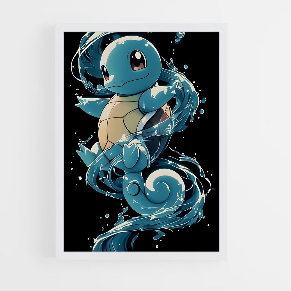 Poster Squirtle Splash – affiche Pokemon (vue 3)