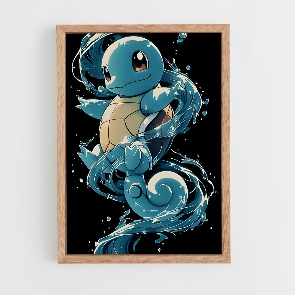 Poster Squirtle Splash – affiche Pokemon (vue 4)
