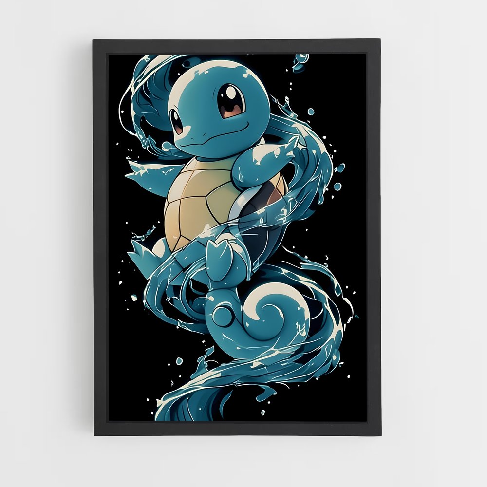 Poster Squirtle Splash – affiche Pokemon (vue 2)