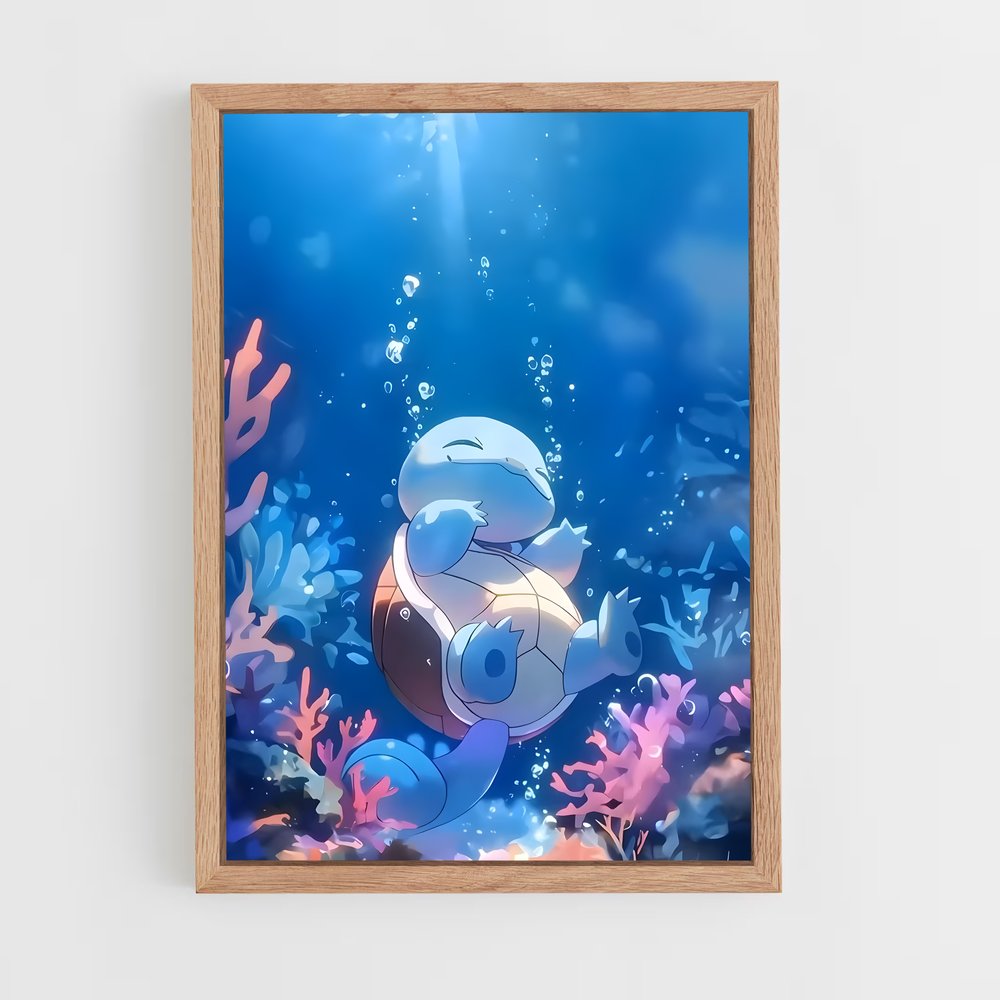 Poster Squirtle by the Sea – affiche Pokemon (vue 4)