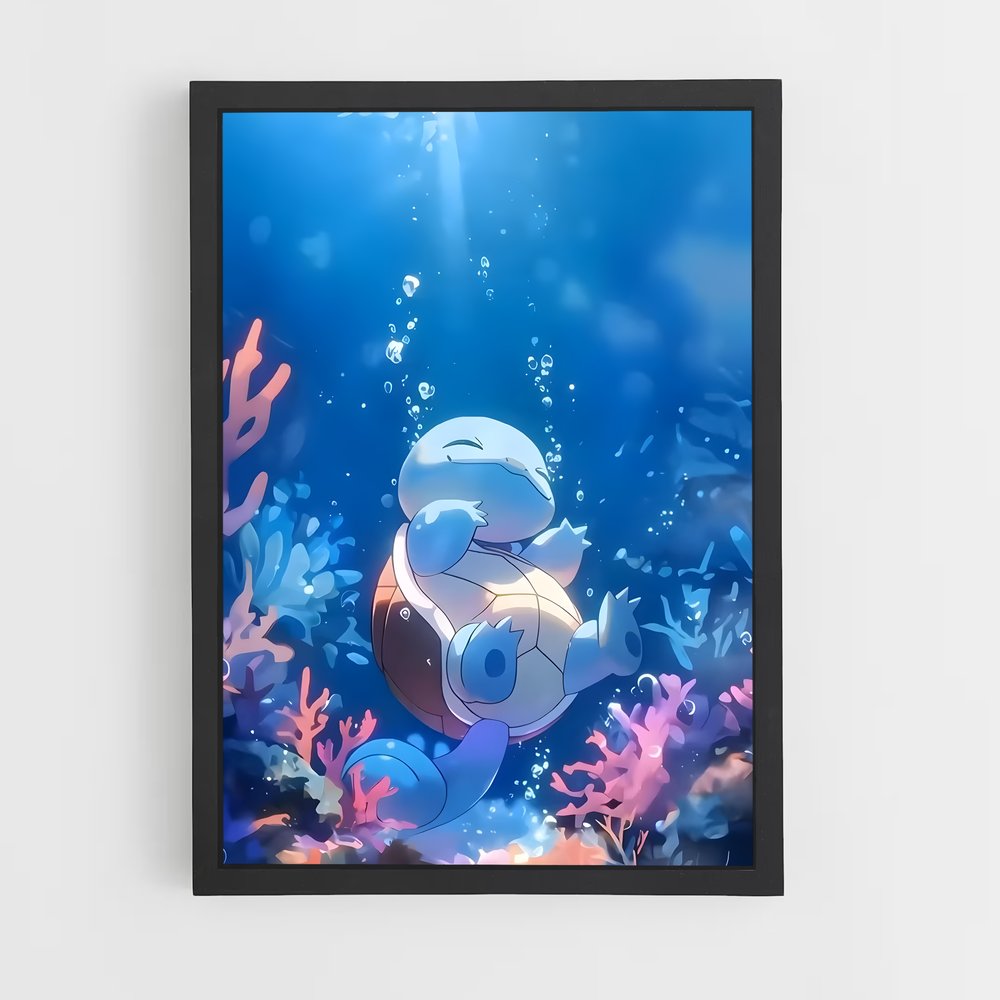Poster Squirtle by the Sea – affiche Pokemon (vue 2)