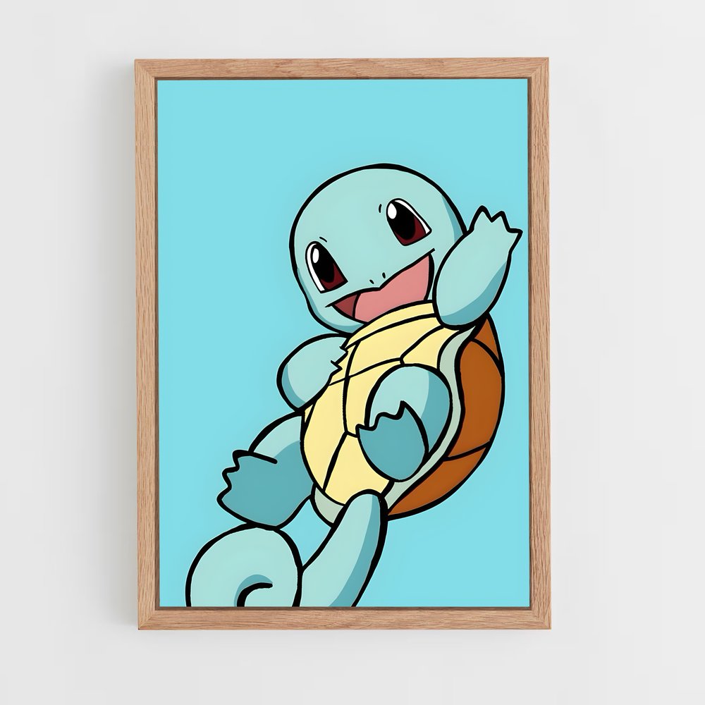 Poster Splash de Squirtle – affiche Pokemon (vue 4)