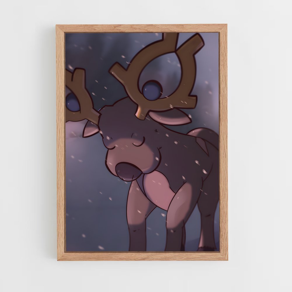 Poster Caribou Magique – affiche Pokemon (vue 4)