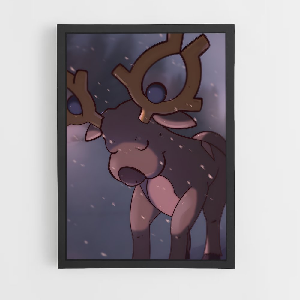 Poster Caribou Magique – affiche Pokemon (vue 2)