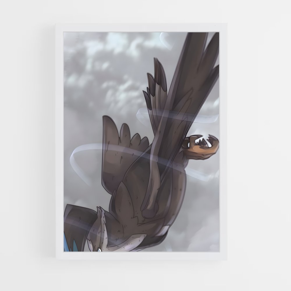 Poster L'Envol de Staraptor – affiche Pokemon (vue 3)