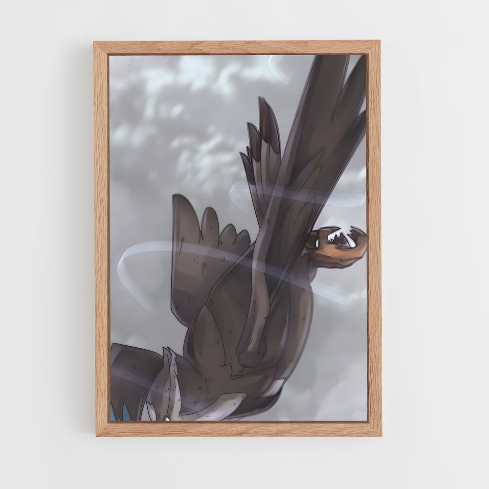 Poster L'Envol de Staraptor – affiche Pokemon (vue 4)