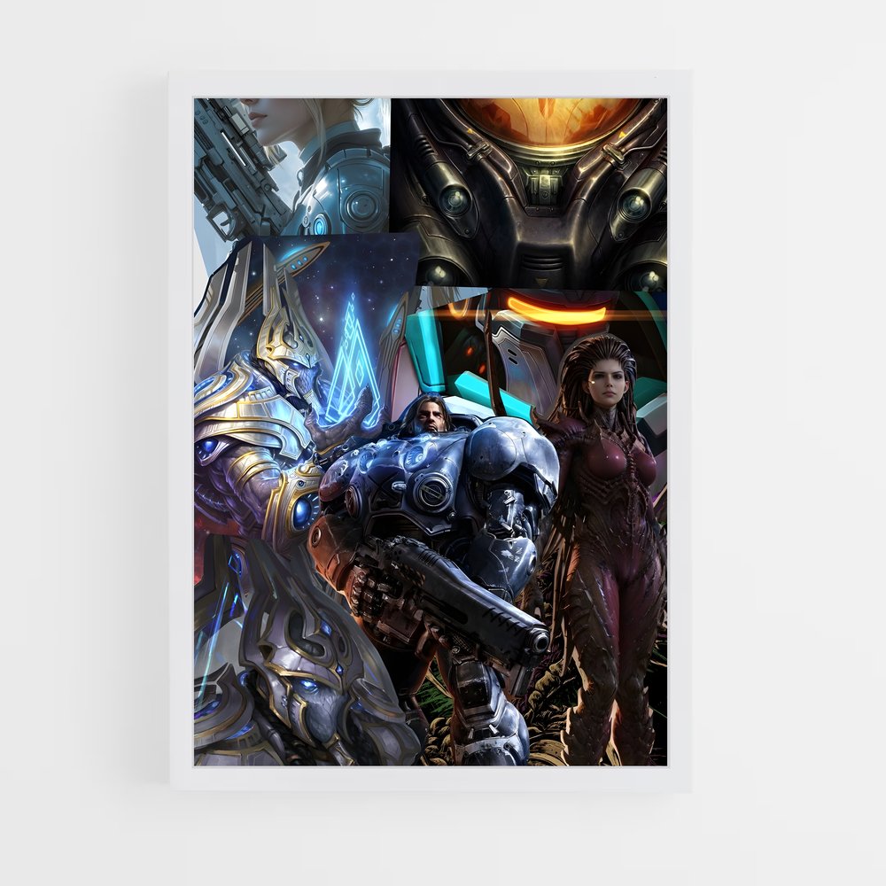 Poster Heroes de l'Overwatch – affiche Starcraft (vue 3)