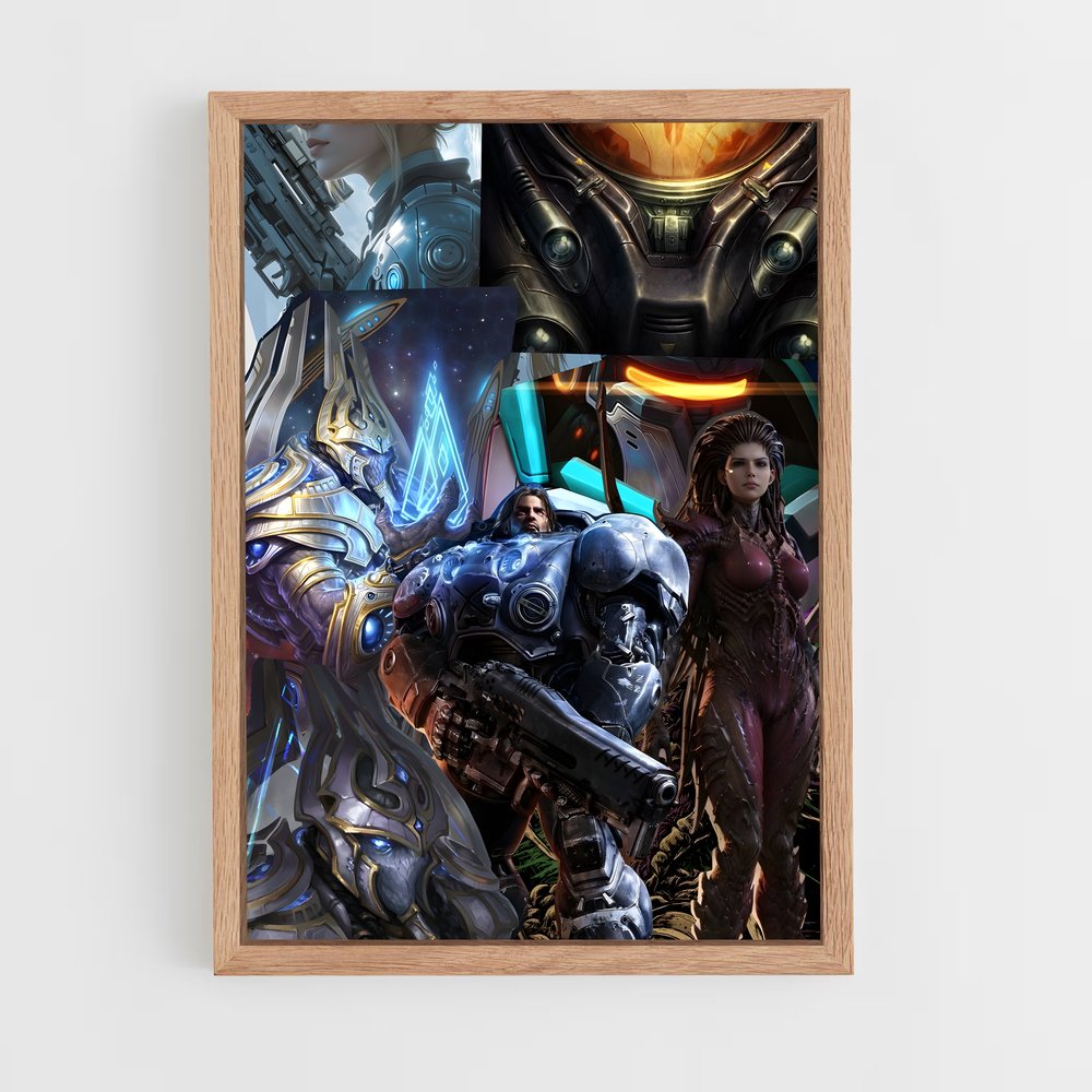 Poster Heroes de l'Overwatch – affiche Starcraft (vue 4)