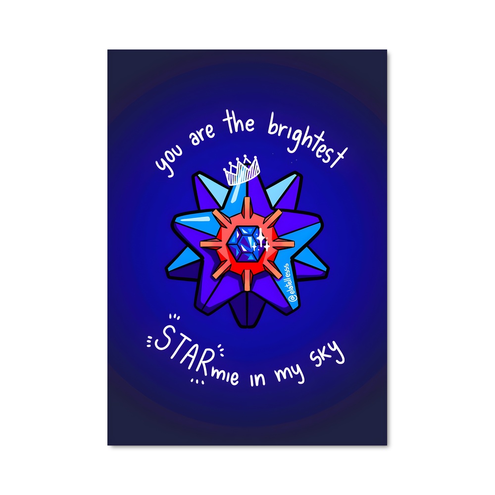 Poster Étoile Brillante – affiche Pokemon