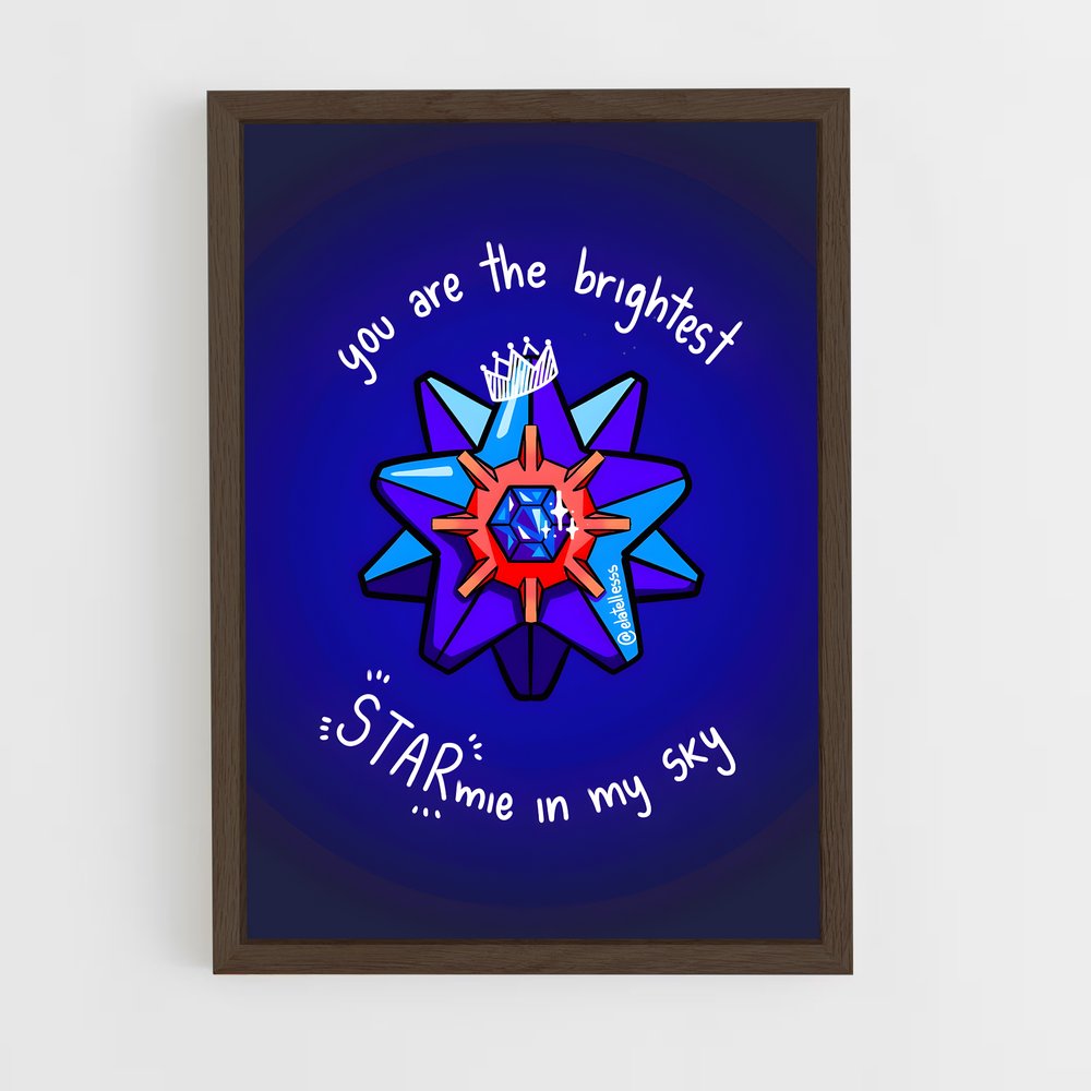Poster Étoile Brillante – affiche Pokemon (vue 5)