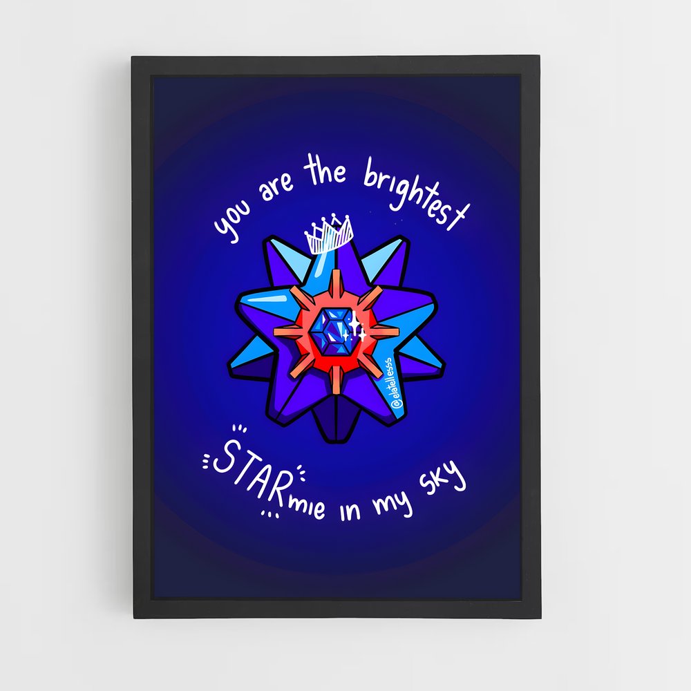Poster Étoile Brillante – affiche Pokemon (vue 2)
