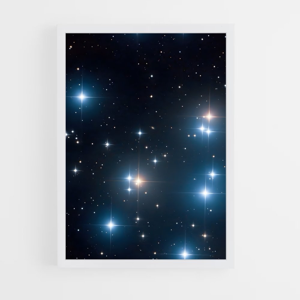 Poster Merveilles des Pléiades – affiche Étoiles (vue 3)