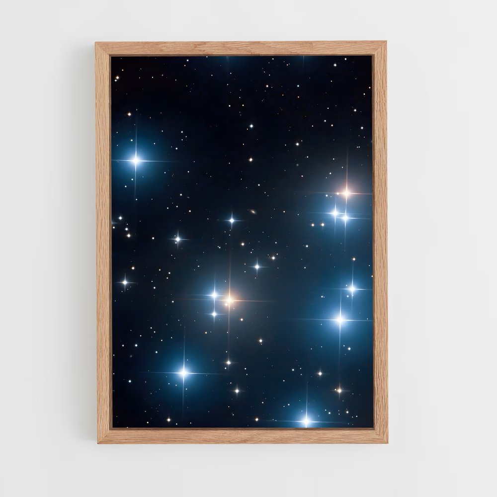 Poster Merveilles des Pléiades – affiche Étoiles (vue 4)