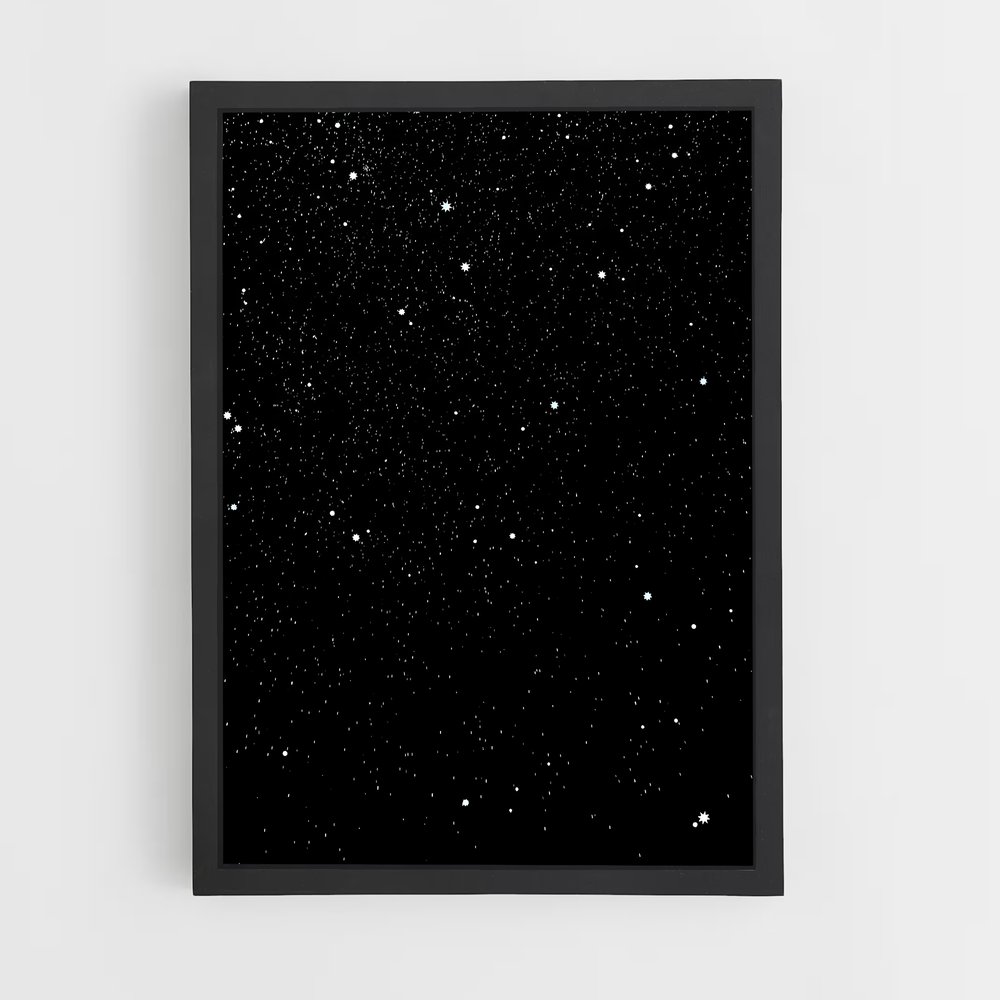 Poster Astres Scintillants – affiche Étoiles (vue 2)
