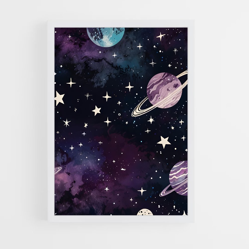 Poster Étoiles Galactiques (vue 3)