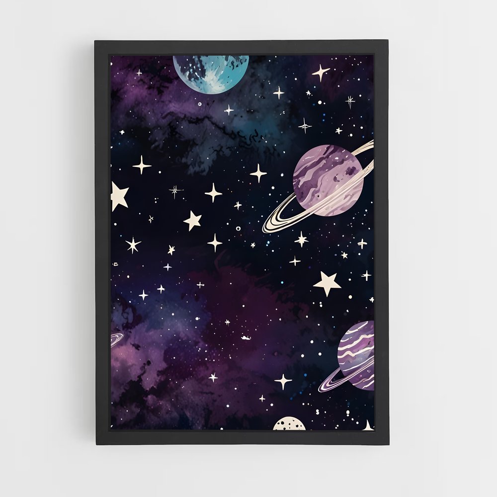 Poster Étoiles Galactiques (vue 2)