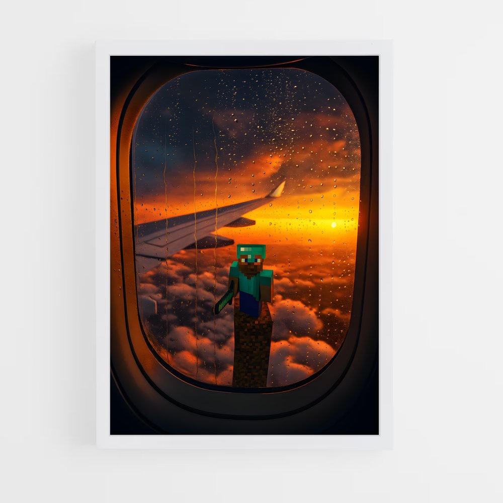 Poster Vue du Ciel – affiche Minecraft (vue 3)