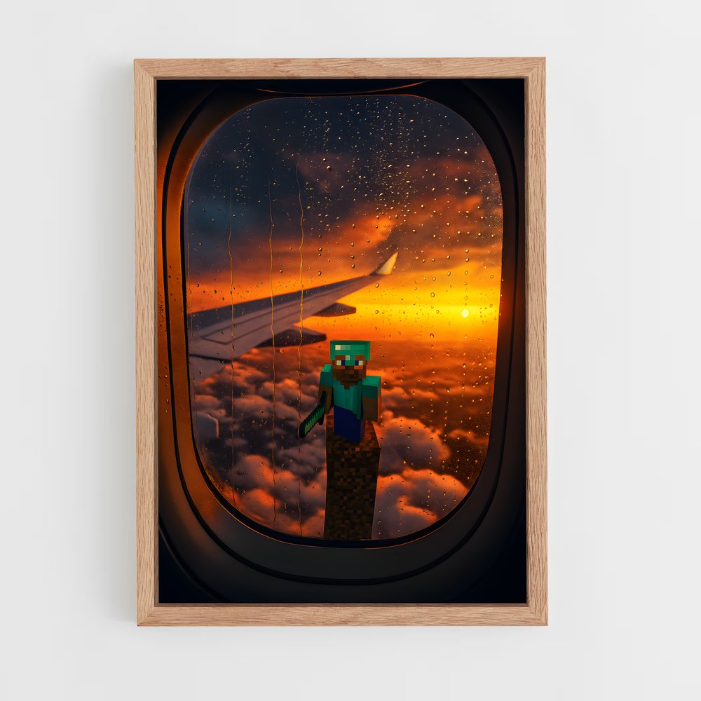 Poster Vue du Ciel – affiche Minecraft (vue 4)