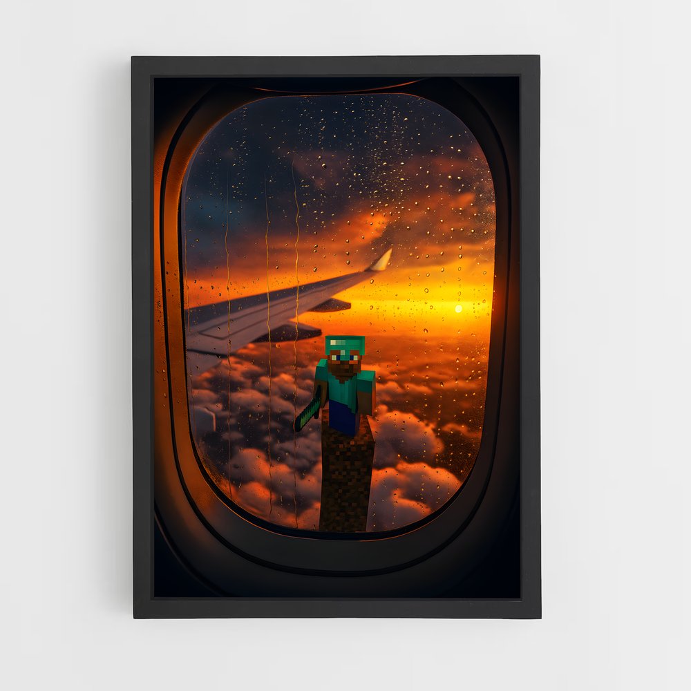 Poster Vue du Ciel – affiche Minecraft (vue 2)